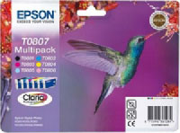 Epson T0807 Ink Cartridge Multipack (C13T08074020)
